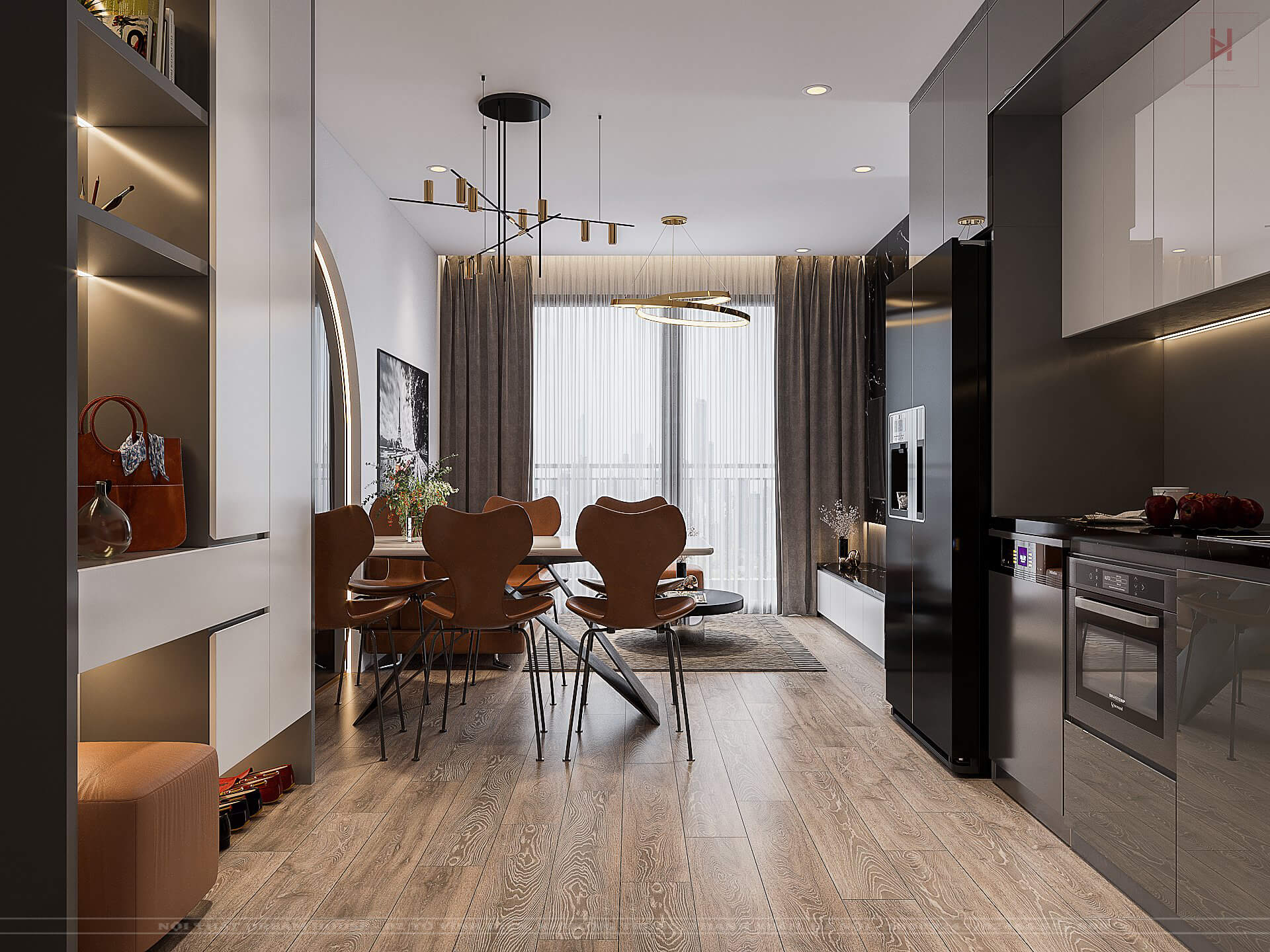 thiết kế nội thất vinhomes smart city