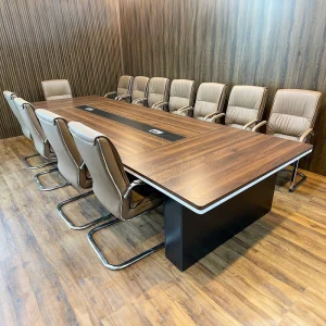 Bộ bàn ghế phòng họp gồm bàn họp 2m4 và ghế lưới chân quỳ