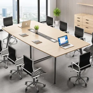 Cấu tạo chi tiết bàn họp chân sắt mặt gỗ chống ẩm cao cấp, bàn họp đẹp