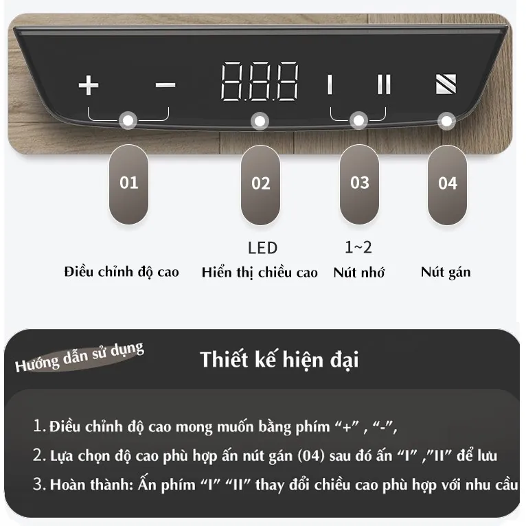 Cách phân biệt motor bàn nâng hạ chính hãng qua tem nhãn và bảng điều khiển Control Box